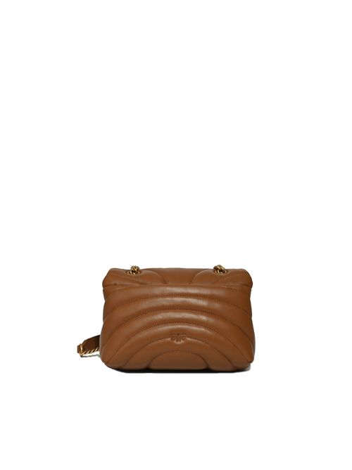 Borsa a tracolla piccola Love Bag Puff Butterfly in nappa Marronne PINKO | 100039 A1EXL17Q